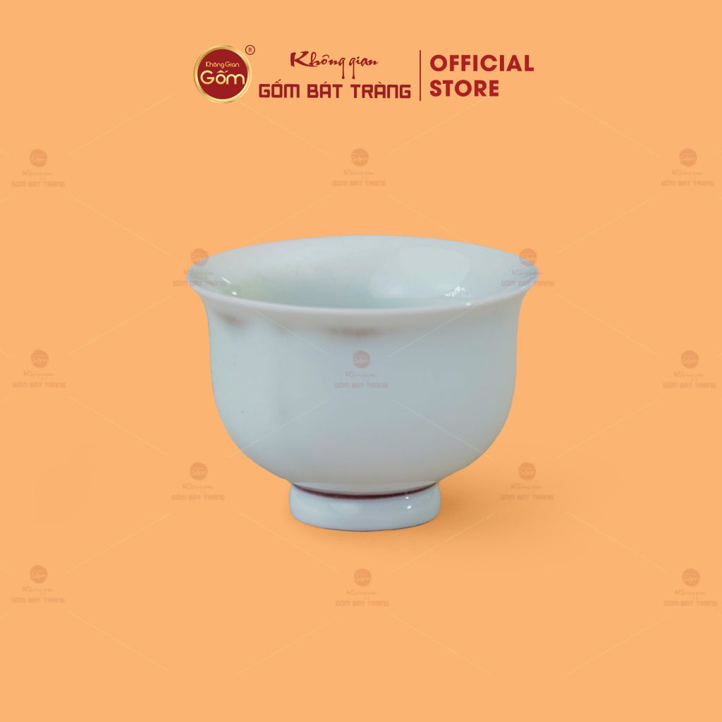 Chén Men Trắng Kẻ Chỉ Đỏ
