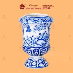 Chóe Nhọn Không Nắp Họa Tiết Nhị Cảnh Ngàn Hoa