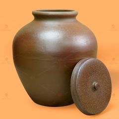 Chum Sành Ngâm Rượu Nắp Lớn Không Tráng Men