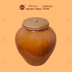 Chum Sành Ngâm Rượu Nắp Lớn Tráng Men
