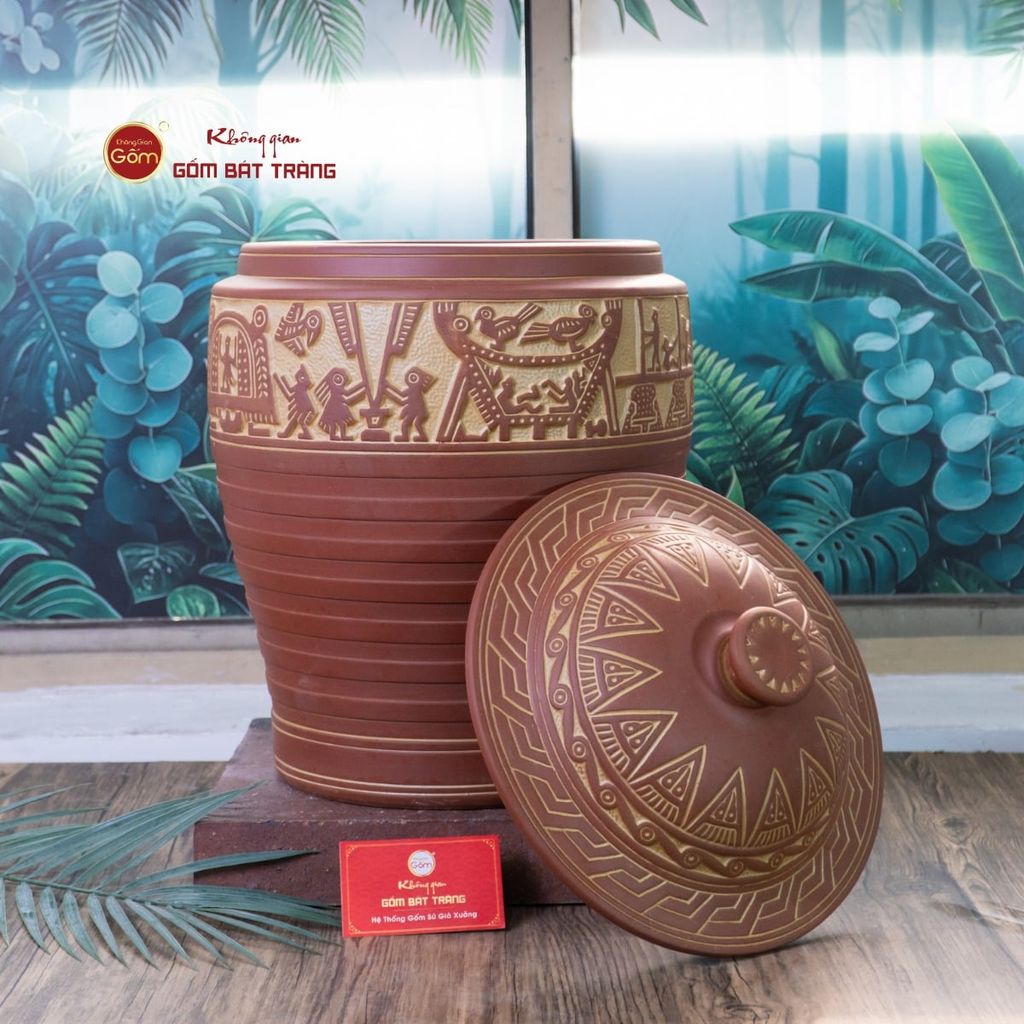 Hũ Gạo Trống Đồng Vàng