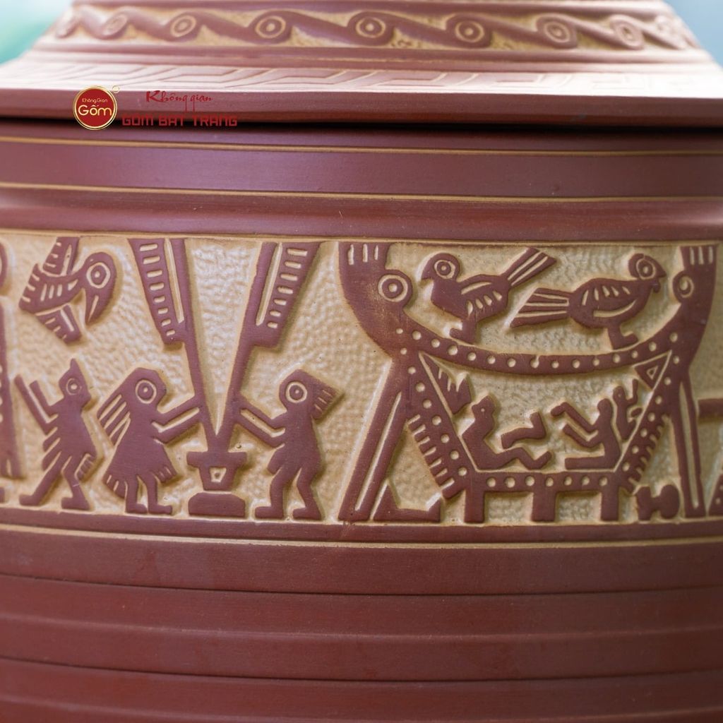 Hũ Gạo Trống Đồng Vàng