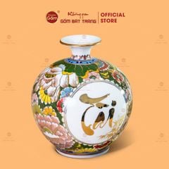 Quả Hút Lộc Tài Sinh Phúc Vinh Tứ Hoa Phú Quý Lục Bảo Vẽ Vàng