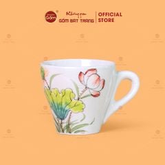 Bộ Bình Nước Dáng Bầu Vẽ Hoa Sen