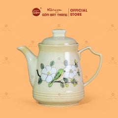 Bộ Bình Nước Dáng Ống Vẽ Hoa Mai