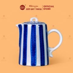 Bộ Bình Nước Dáng Ống Sọc Xanh