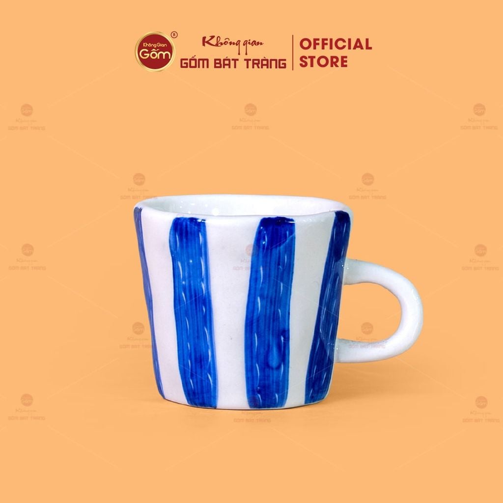 Bộ Bình Nước Dáng Ống Sọc Xanh