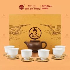 Set Ấm Chén An Thổ Túc Ấm To Dáng Mới Chén Men