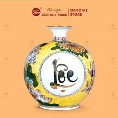 Quả Hút Lộc Tam Phúc Mãn Đường Tứ Hoa Phú Quý Ngàn Hoa Kim Bảo Vẽ Vàng
