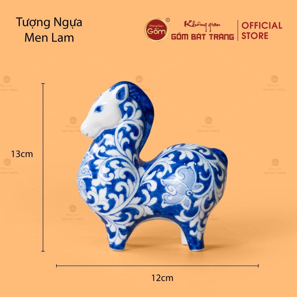 Tượng Ngựa Men Lam