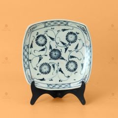 Bộ Bàn Ăn 10 Người (23 món) Men Rạn Vẽ Cúc Đen