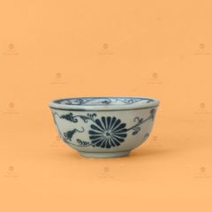 Bộ Bàn Ăn 4 Người (10 món) Men Rạn Vẽ Cúc Đen