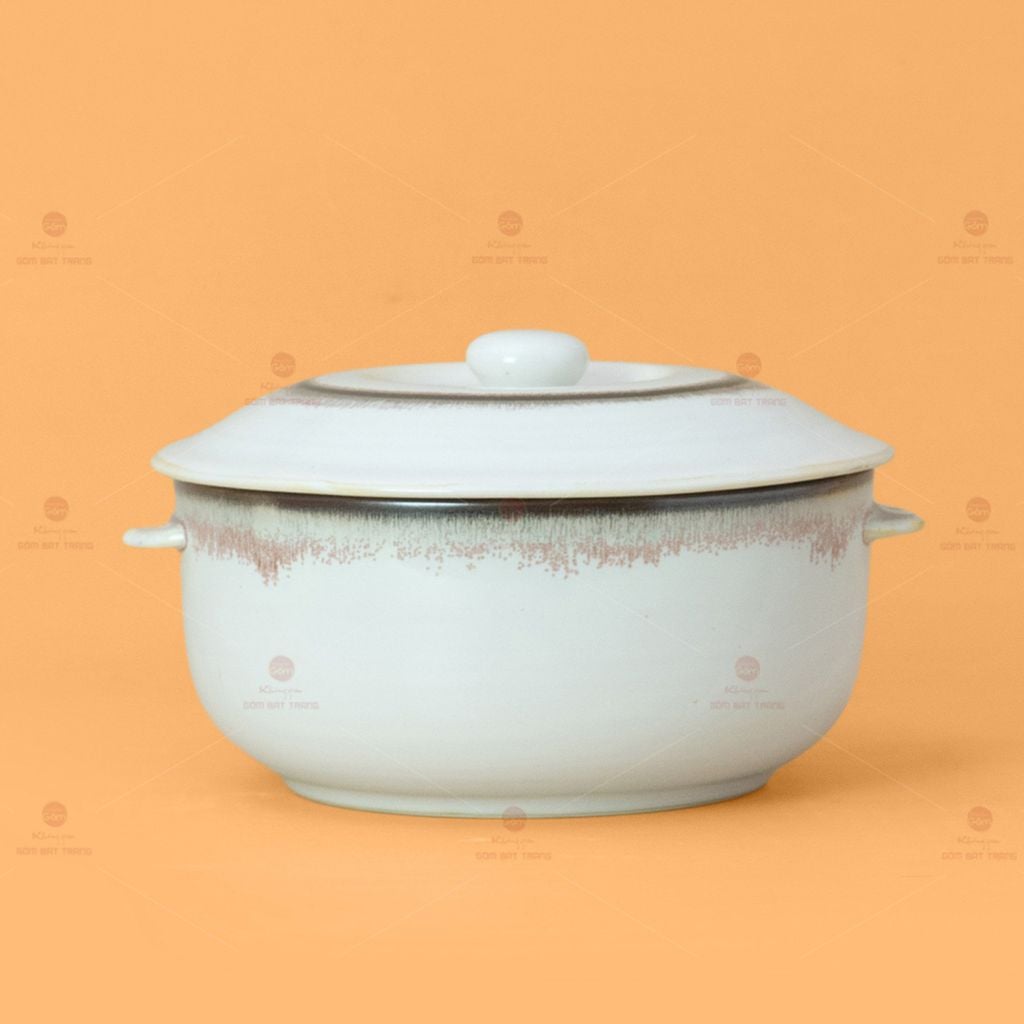 Bộ Bát Đĩa Bát Tràng Men Ngọc Trai