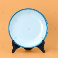 Đĩa Tròn Men Biển Xanh Cát Trắng