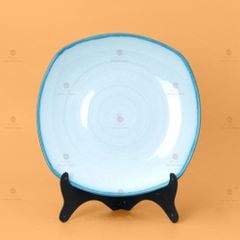 Bộ Bát Đĩa Bát Tràng Men Biển Xanh Cát Trắng