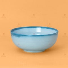 Bộ Bát Đĩa Bát Tràng Men Biển Xanh Cát Trắng