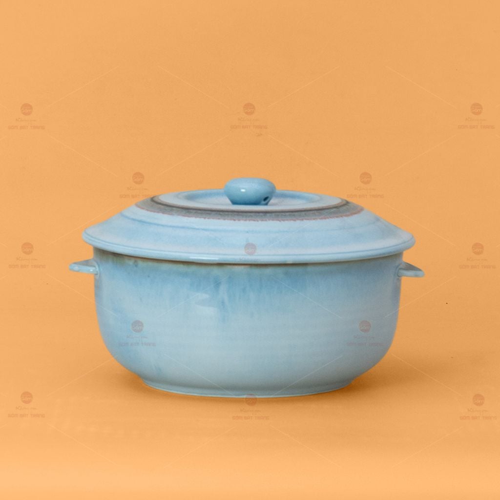 Bộ Bàn Ăn 4 Người (10 món) Men Biển Xanh Kim Sa