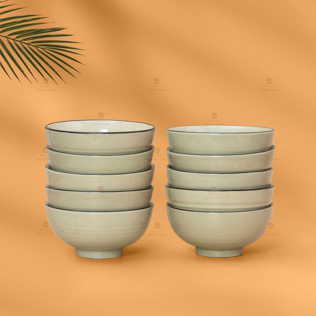 Bát Cơm Hoa Sứ Đỏ