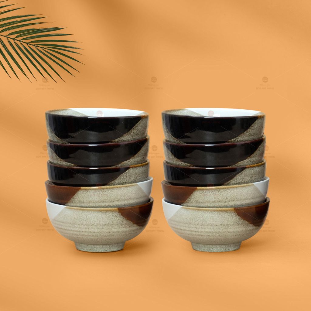 Bộ Bát Cơm Ba Màu