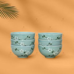 Bát Cơm Men Ngọc Hoa Đào Trắng