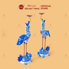 Hạc Thờ Men Lam (Chiếc)