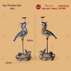 Hạc Thờ Men Rạn Nổi (Chiếc)
