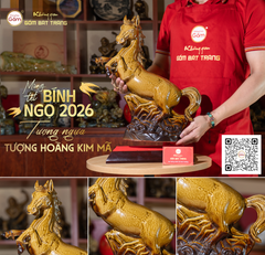 Tượng Ngựa Hoàng Kim Mã