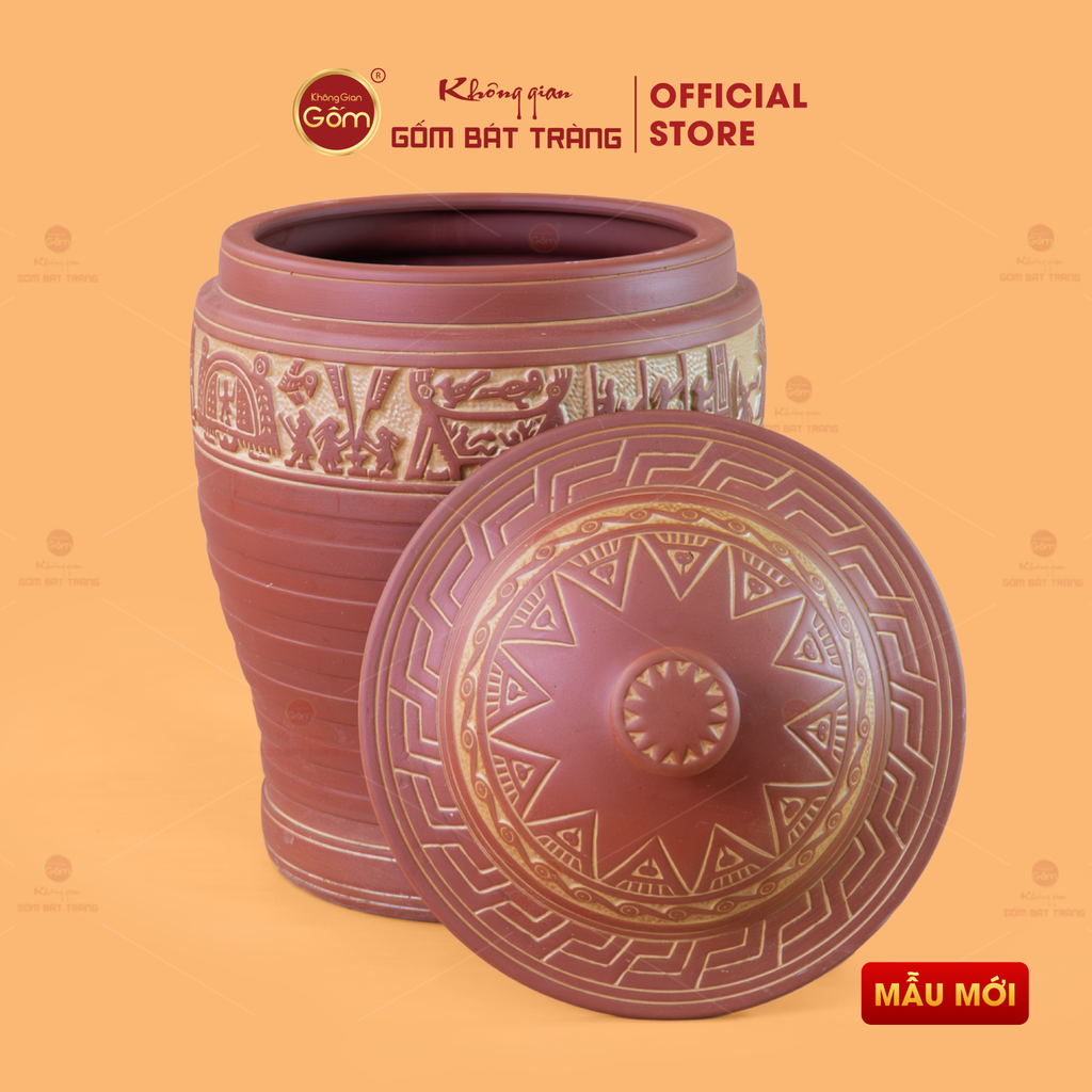 Hũ Gạo Trống Đồng Vàng