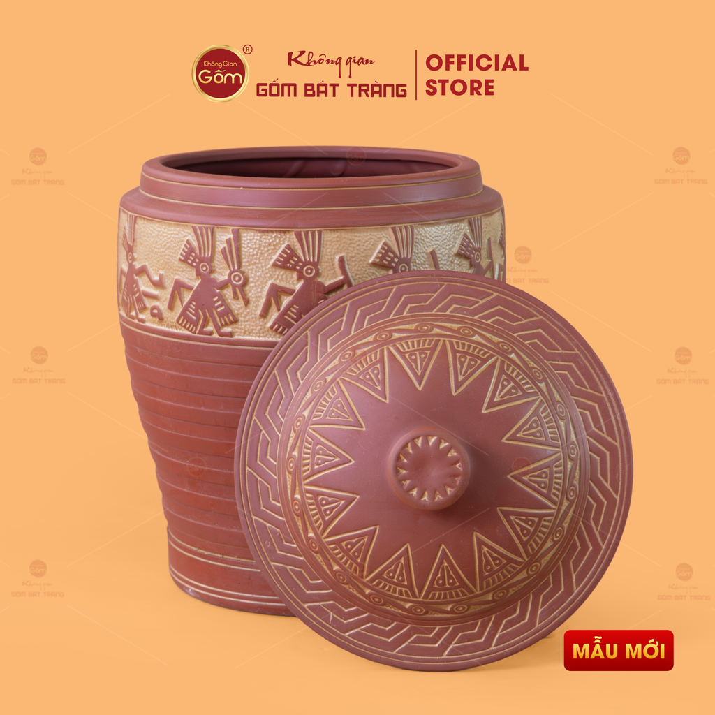 Hũ Gạo Trống Đồng Vàng