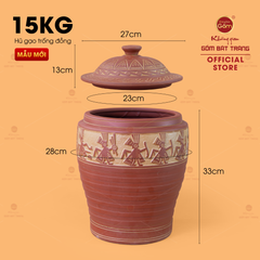 Hũ Gạo Trống Đồng Vàng