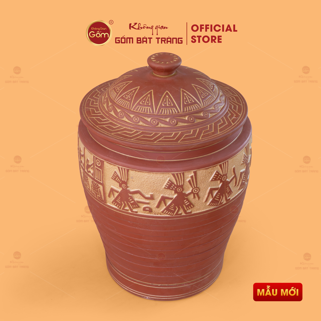 Hũ Gạo Trống Đồng Vàng