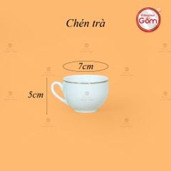 Bộ Trà Men Trắng Ngọn Lửa