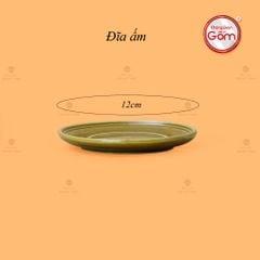 Bộ Ấm Chén Khắc Nổi Hoa Sen Nền Cổ