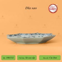 Bộ Bàn Ăn 10 Người (23 món) Men Rạn Vẽ Cúc Đen