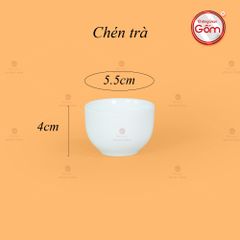 Bộ Trà Men Trắng Vòi Voi