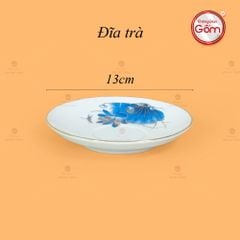 Bộ Trà Đài Các Sen Chuồn Kẻ Vàng