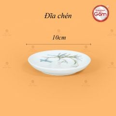 Bộ Trà Dáng Minh Long Chuồn Trúc Vẽ Vàng