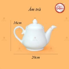 Bộ Trà Men Trắng Đức