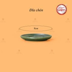 Bộ Ấm Chén Khắc Nổi Hoa Sen Nền Xanh Ngọc