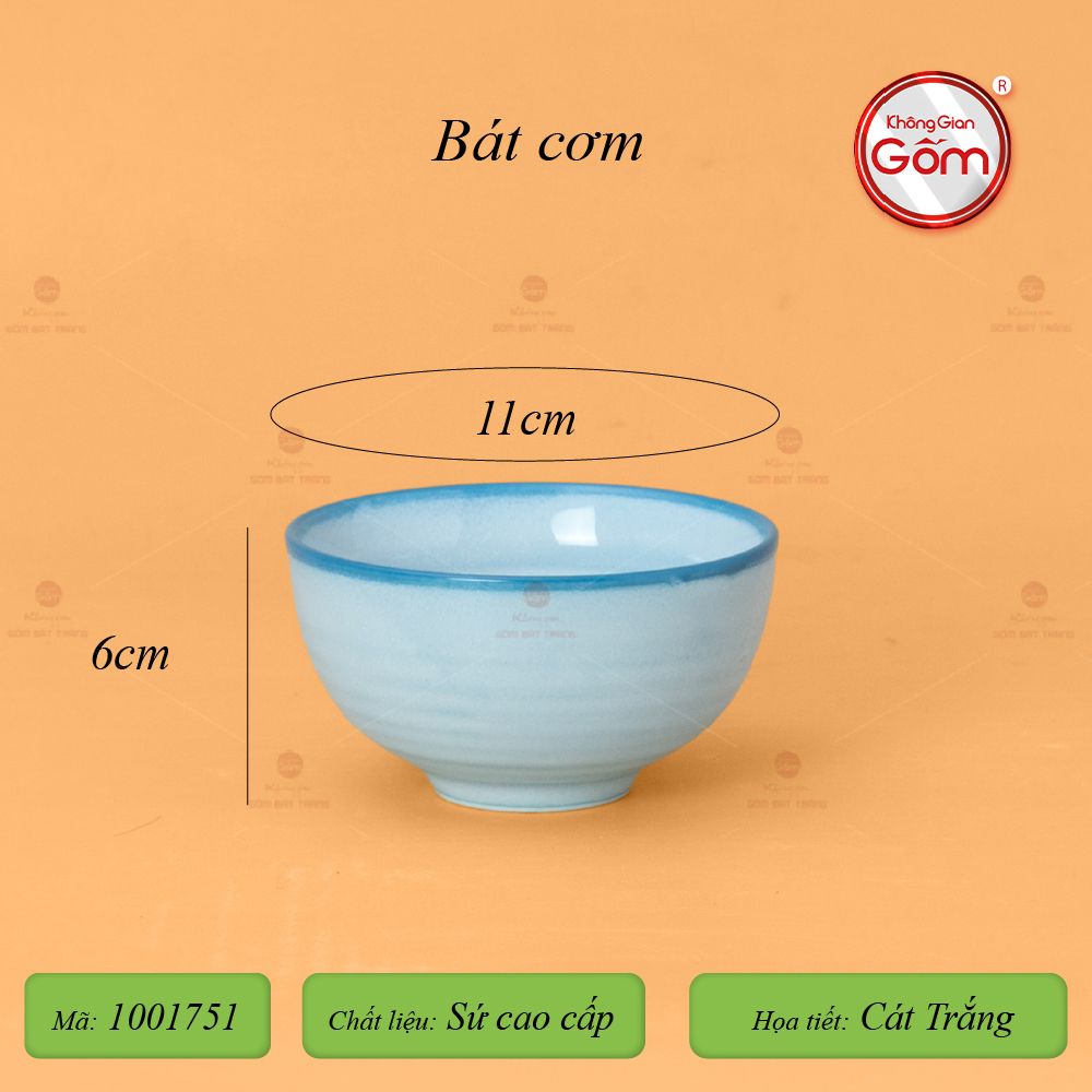 Bộ Bàn Ăn 6 Người (12 món) Men Biển Xanh Cát Trắng