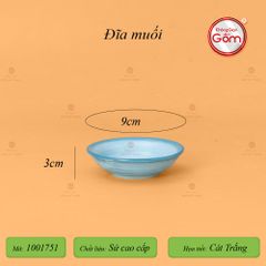 Bộ Bàn Ăn 4 Người (10 món) Men Biển Xanh Cát Trắng