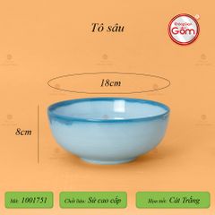 Bộ Bàn Ăn 10 Người (23 món) Men Biển Xanh Cát Trắng