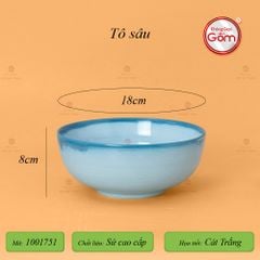 Tô Tròn Men Biển Xanh Cát Trắng