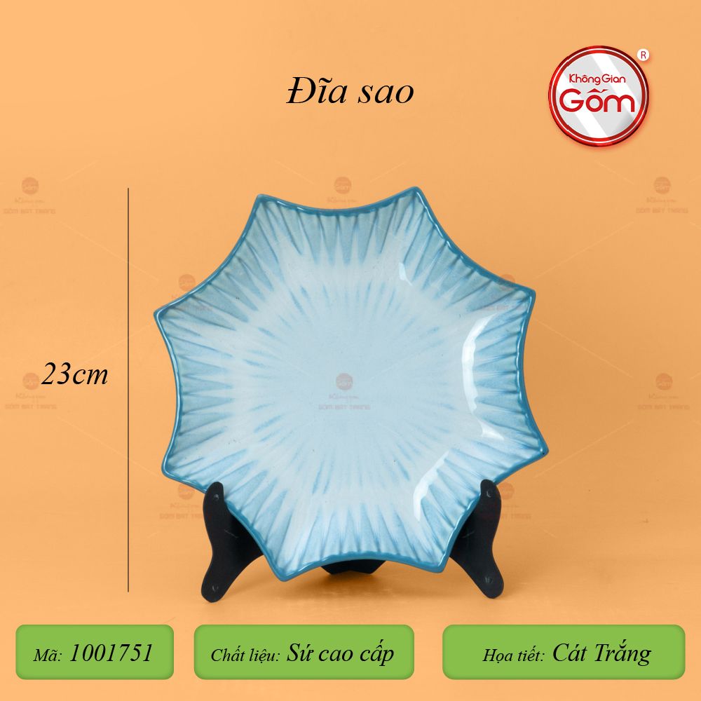 Đĩa Sao Men Biển Xanh Cát Trắng