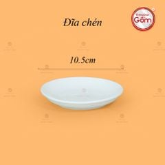 Bộ Trà Men Trắng Dáng Minh Long