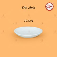 Bộ Trà Men Trắng Bưởi Cành