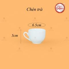 Bộ Trà Men Trắng Ngọn Lửa