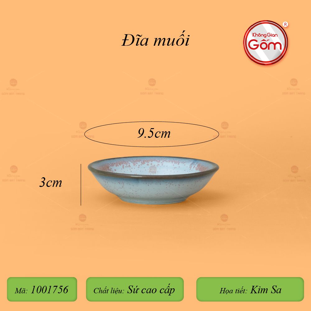 Đĩa Muối Men Biển Kim Sa