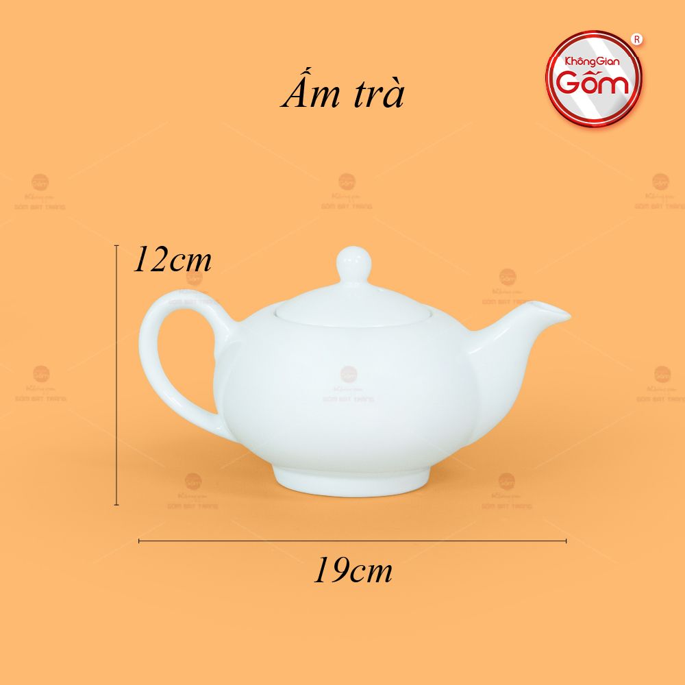 Bộ Trà Men Trắng Minh Nguyệt