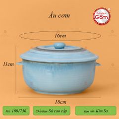 Bộ Bàn Ăn 10 Người (23 món) Men Biển Xanh Kim Sa